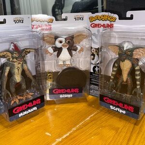 Gremlins Action Figure Set - Mohawk, Gizmo, Stripe